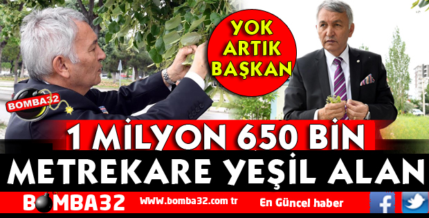 ISPARTA’DA 1 MİLYON 650 BİN  METREKARE YEŞİL ALAN BULUNUYOR