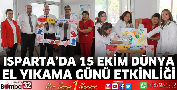 Isparta’da 15 Ekim Dünya El Yıkama Günü Etkinliği