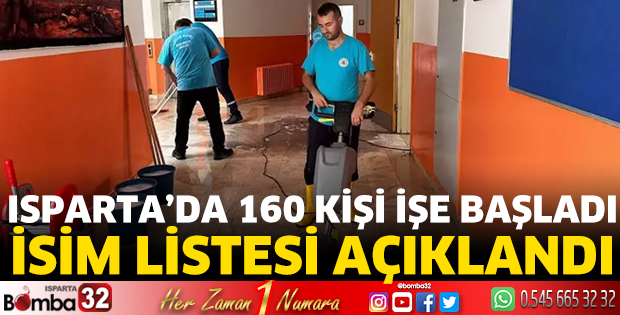 Isparta’da 160 kişi işe başladı