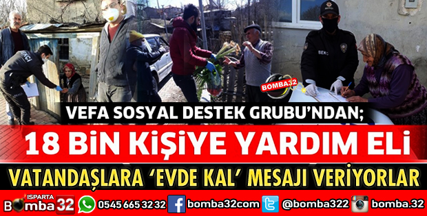 ISPARTA’DA 18 BİN KİŞİYE YARDIM ELİ