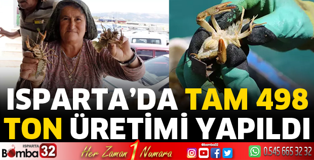 Isparta’da 498 ton kerevit üretildi