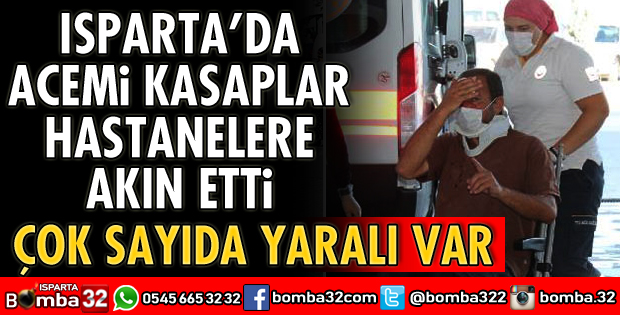 ISPARTA’DA ACEMİ KASAPLAR HASTANELERE AKIN ETTİ