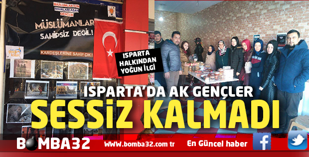 ISPARTA’DA AK PARTİLİ GENÇLER SESSİZ KALMADI 