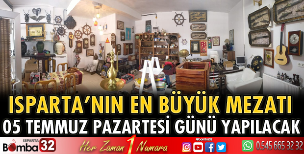 Isparta’da büyük mezat yapılacak