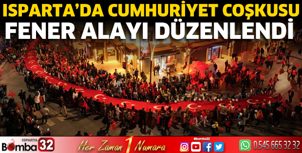 Isparta’da Cumhuriyet coşkusu 