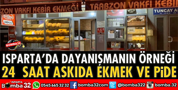 ISPARTA’DA DAYANIŞMANIN ÖRNEĞİ