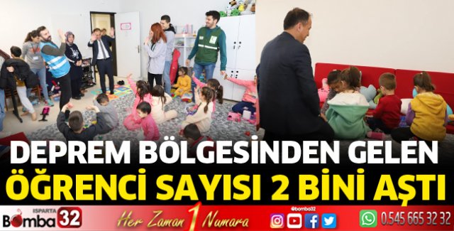 Isparta’da Deprem Bölgesinden Gelen Öğrenci Sayısı 2 Bini Aştı