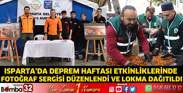 Isparta’da Deprem Haftası etkinliklerinde fotoğraf sergisi düzenlendi 