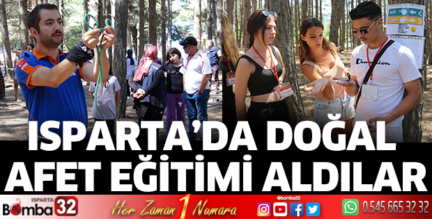 Isparta’da doğal afet eğitimi aldılar