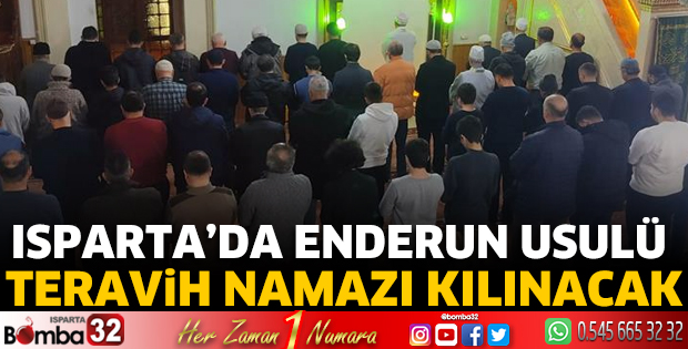 Isparta’da Enderun Usulü teravih namazı kılınacak