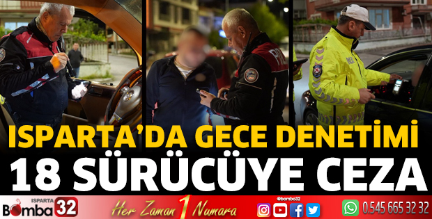 Isparta’da gece denetimi