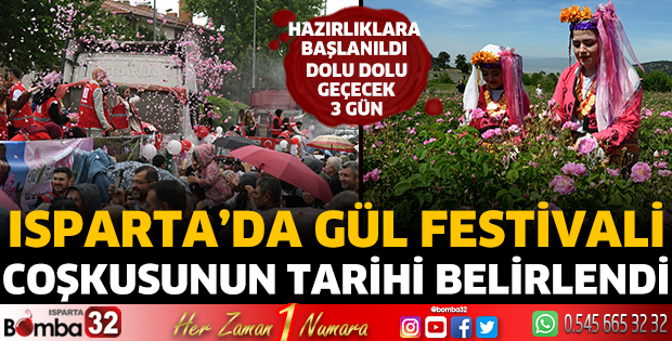 Isparta’da Gül Festivali coşkusunun tarihi belirlendi