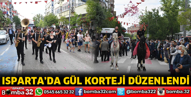 Isparta’da gül korteji düzenlendi