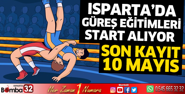 Isparta’da güreş eğitimleri başlıyor