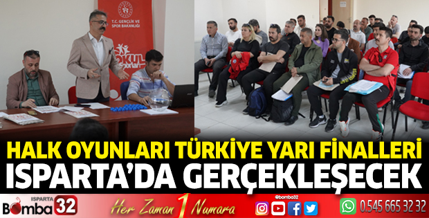 Isparta’da Halk Oyunları grup müsabakaları gerçekleşecek