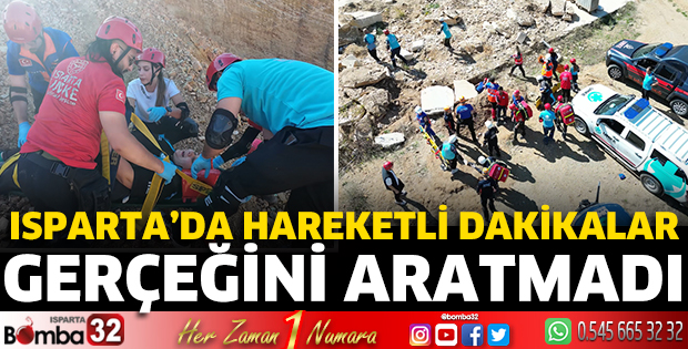 Isparta’da hareketli dakikalar