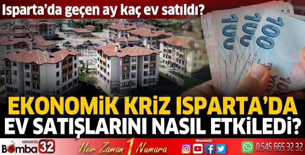 Isparta’da Haziran’da 548 konut satıldı