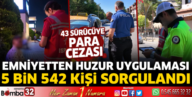 Isparta’da Huzur Uygulaması