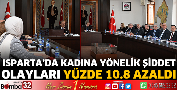 Isparta’da kadına yönelik şiddet olayları yüzde 10.8 azaldı