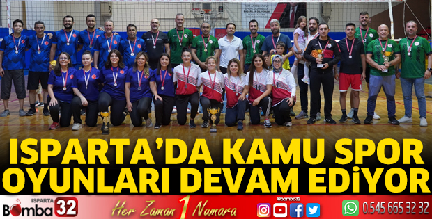 Isparta’da Kamu Spor Oyunları devam ediyor