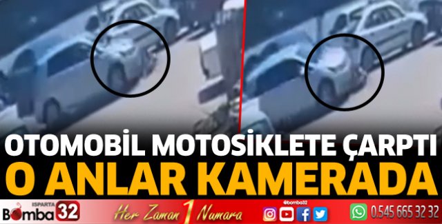 Isparta’da kaza anı kamerada
