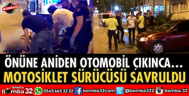 ISPARTA’DA KAZADA SÜRÜCÜ YARALANDI