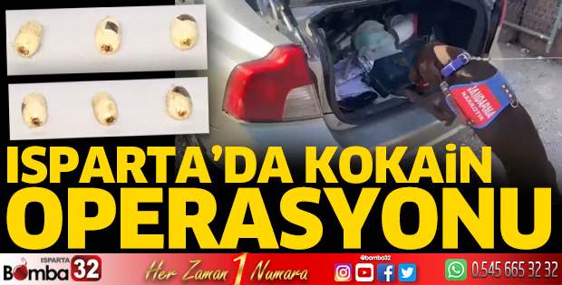 Isparta’da kokain operasyonu