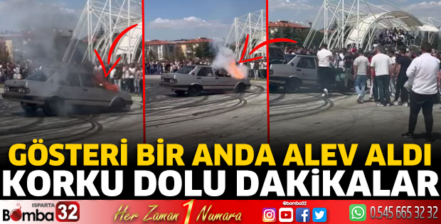 Isparta’da korku dolu dakikalar