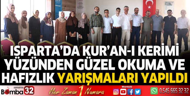 Kur’an-ı Kerimi yüzünden güzel okuma ve hafızlık yarışmaları yapıldı