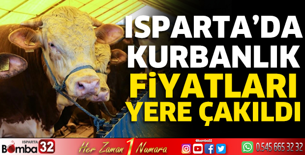 Isparta’da kurbanlık fiyatları yere çakıldı