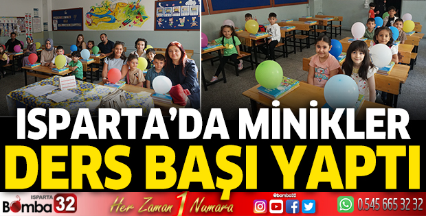 Isparta’da minikler ders başı yaptı