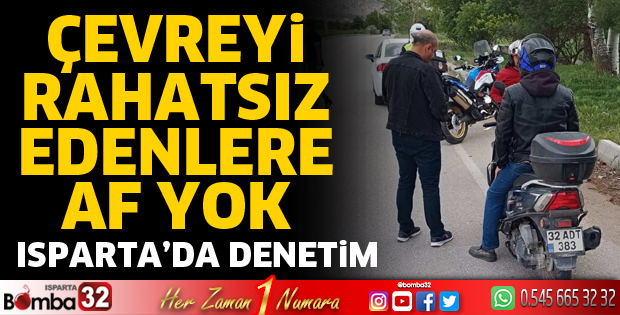 Isparta’da motosiklet denetimleri