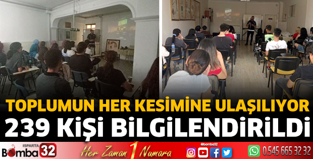 Isparta’da Narkorehber Eğitimleri Sürüyor