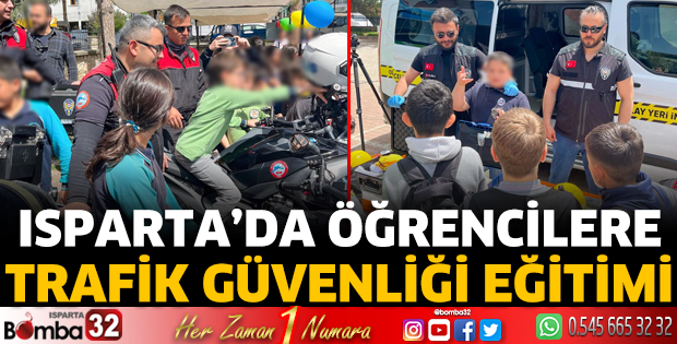 Isparta’da Öğrencilere Trafik Güvenliği Eğitimi