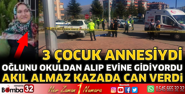 Isparta’da otomobillerin çarpıştığı kazada yaya öldü