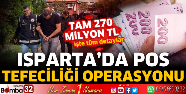 Isparta’da Pos Tefeciliği Operasyonu