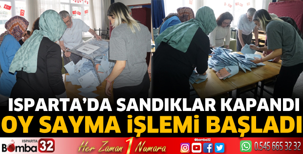 Isparta’da sandıklar kapandı
