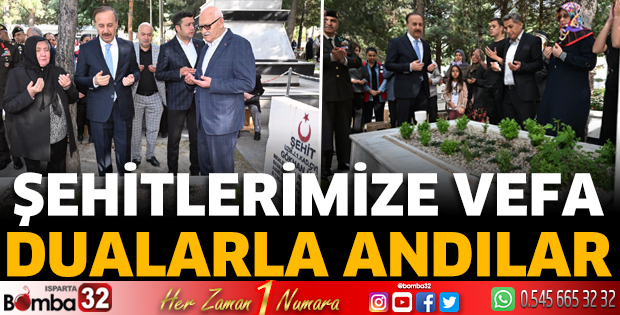 Isparta’da şehitler dualarla anıldı