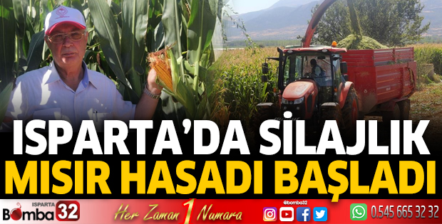 Isparta’da silajlık mısır hasadı başladı