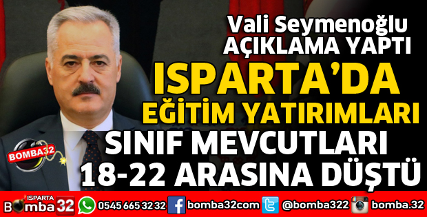 ISPARTA’DA SINIF MEVCUTLARI 18 VE 22 ARASI