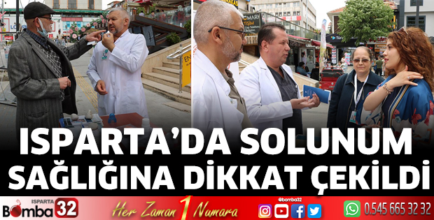 Isparta’da solunum sağlığına dikkat çekildi