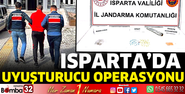 Isparta’da uyuşturucu operasyonu