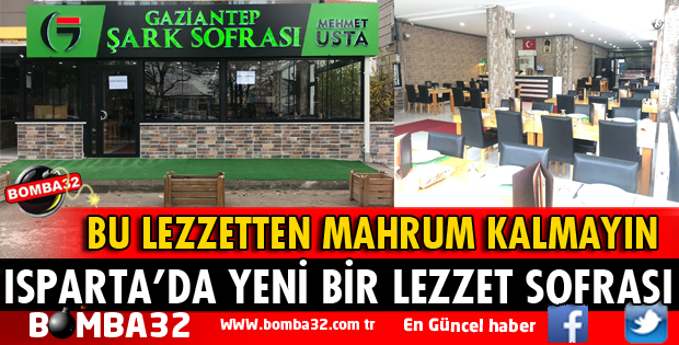 ISPARTA’DA YENİ BİR LEZZET SOFRASI