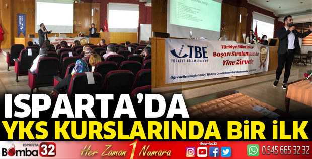 Isparta’da YKS kurslarında bir ilk
