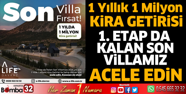 Isparta’da yok böyle kazançlı yatırım