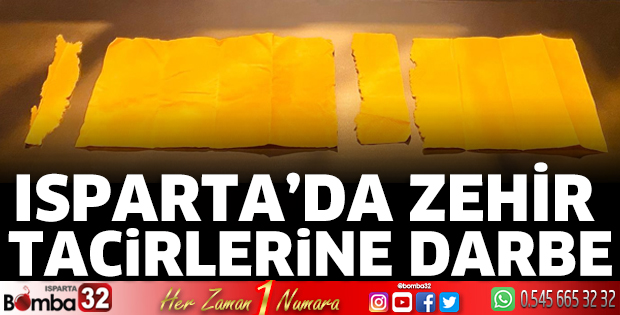 Isparta’da zehir tacirlerine darbe