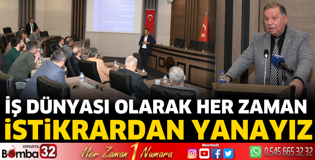 Isparta’daki sanayicilere önemli tüyolar
