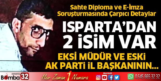 Isparta’dan 2 isim var