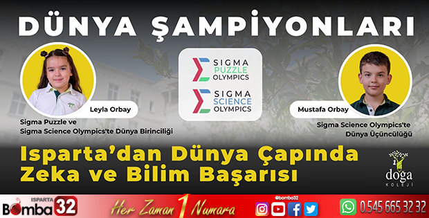 Isparta’dan Dünya Çapında Zeka ve Bilim Başarısı