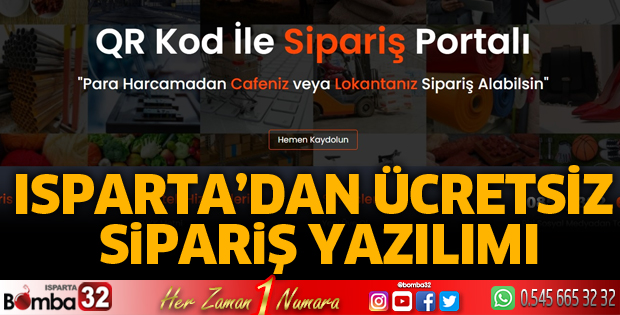 Isparta’dan ücretsiz sipariş yazılımı